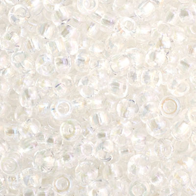 Czech Seed Bead 11/0 Vial Transparent Crystal AB apx23g image