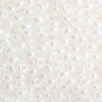 Czech Seed Bead 11/0 Opaque White Dyed Pearl image