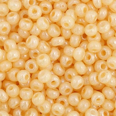 Czech Seed Bead 11/0 Opaque Ivory Pearl image