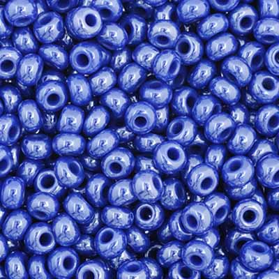 Czech Seed Bead 11/0 Opaque Royal Blue Luster image