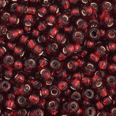 Czech Seed Bead 11/0 Vial S/L Dark Red apx23g image