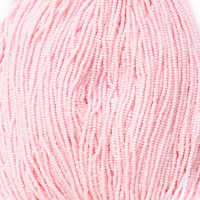 Czech Seed Bead 11/0 Light Pink SOLGEL Strung image