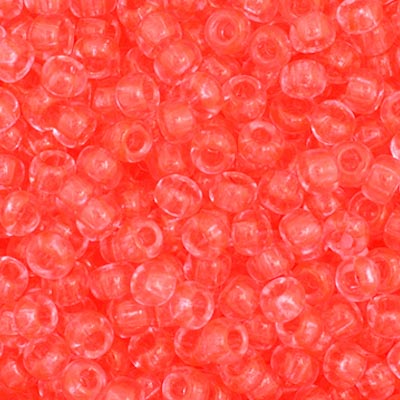 Czech Seed Bead 11/0 Vial Transparent Dark Rose Dyed apx23g image