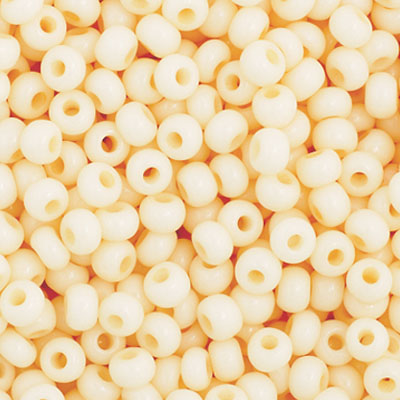 Czech Seed Bead 11/0 Vial Beige Dyed Chalk White apx23g image