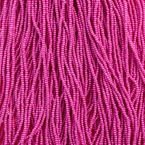 Czech Seed Bead 11/0 Terra Intensive Pink Strung image