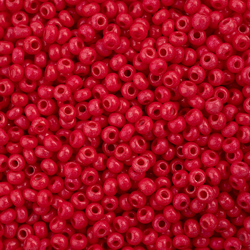 Czech Seed Bead 11/0 Vial Terra Intensive Red apx25g image