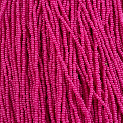 Czech Seed Beads 11/0 Terra Intensive Pink Matt Strung image