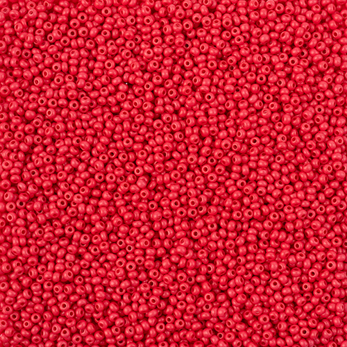 Czech Seed Beads 11/0 Terra Intensive Red Matt image