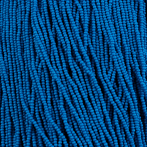 Czech Seed Beads 11/0 Terra Intensive Blue Matt Strung image