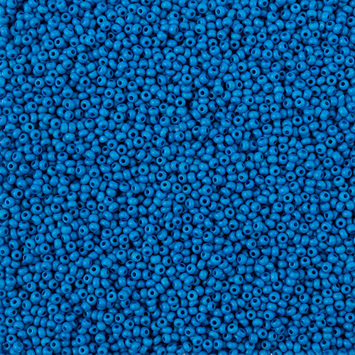 Czech Seed Bead 11/0 Vial Terra Intensive Blue Matt apx23g image