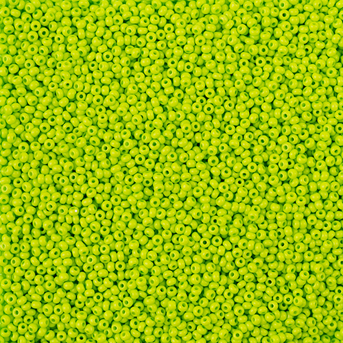 Czech Seed Bead 11/0 Vial Terra Intensive Light Green Matt apx23g image