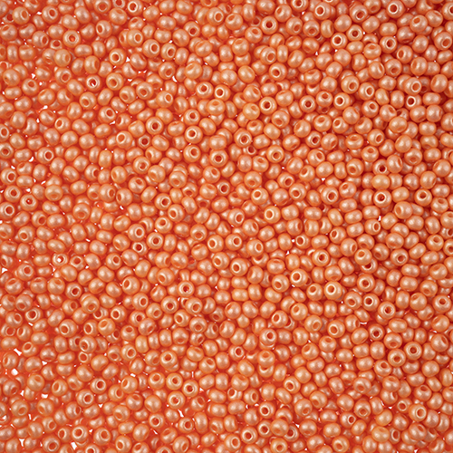 Czech Seed Bead 11/0 Vial PermaLux Dyed Chalk Apricot apx23g image
