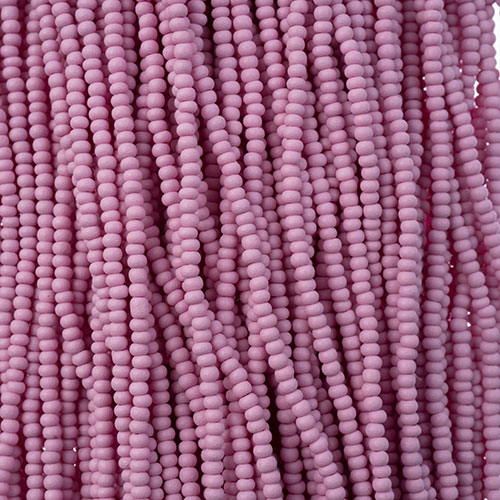 Czech Seed Beads 11/0 PermaLux Dyed Chalk Violet Matt Strung image