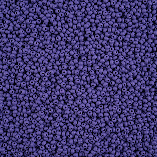 Czech Seed Bead 11/0 Vial PermaLux Dyed Chalk Dark Violet Matt apx24g image