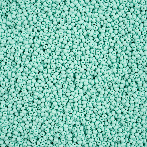Czech Seed Bead 11/0 Vial PermaLux Dyed Chalk Mint Matt apx24g image