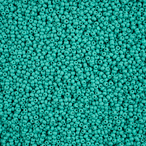 Czech Seed Beads 11/0 apx 24g PermaLux Dyed Chalk Sea Green Matt image