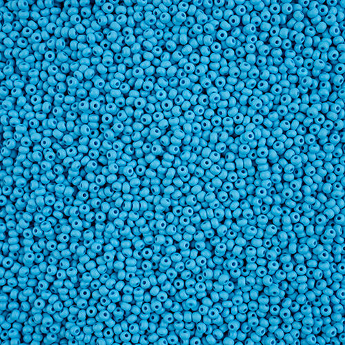 Czech Seed Beads 11/0 PermaLux Dyed Chalk Dark Turquoise Matt image