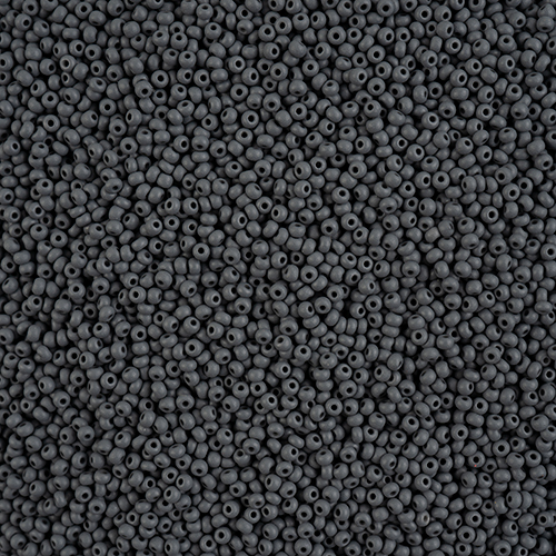 Czech Seed Beads 11/0 PermaLux Dyed Chalk Grey Matt image