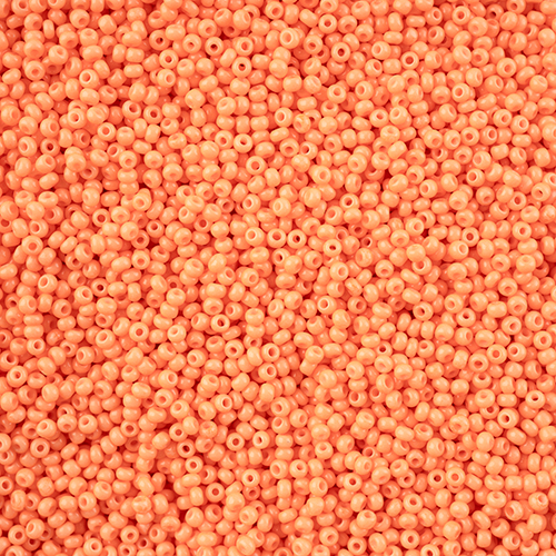 Czech Seed Bead 11/0 Vial Orange Chalk Dyed Solgel apx23g image