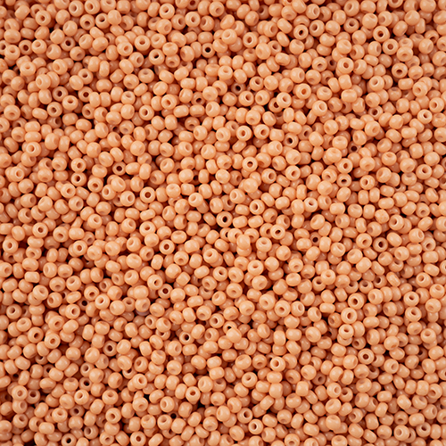 Czech Seed Bead 11/0 Vial Light Brown Chalk Dyed Solgel apx23g image