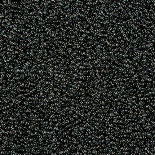 Czech Seed Bead 13/0 Cut 13g vial Transparent Grey image