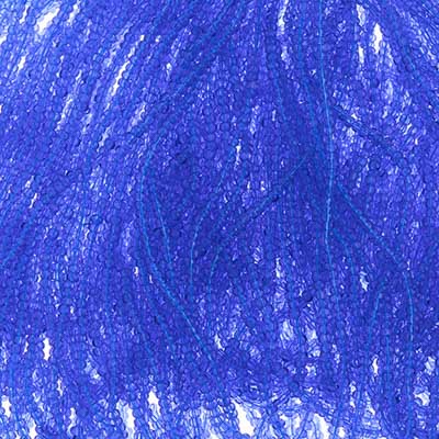 Czech Seed Beads 13/0 Cut Transparent Blue Strung image