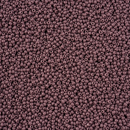 Czech Seed Bead 13/0 Cut Opaque Dark Mauve Loose image