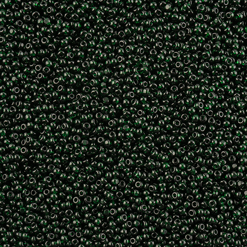 Czech Seed Bead 11/0 Cut Transparent Dark Green image