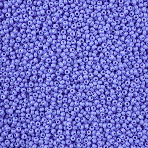 Czech Seed Beads 11/0 Cut apx 13g vial Opaque Pale Blue image