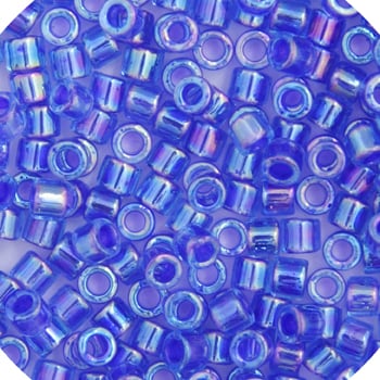 Miyuki Delica 11/0 50g Bag Blue Violet AB Lined-Dyed image