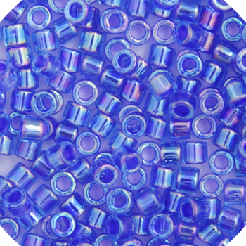 Miyuki Delica 11/0 5.2g vial Blue Violet AB Lined-Dyed image