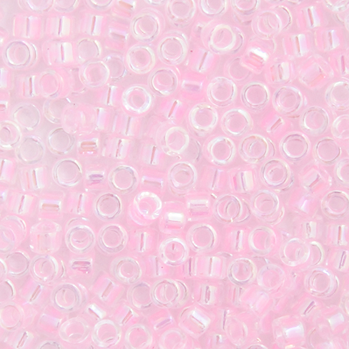 Miyuki Delica 11/0 5.2g vial Pink AB Lined-Dyed image