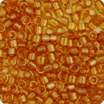Miyuki Delica 11/0 50g Bag Yellow Saffron Transparent Gold image