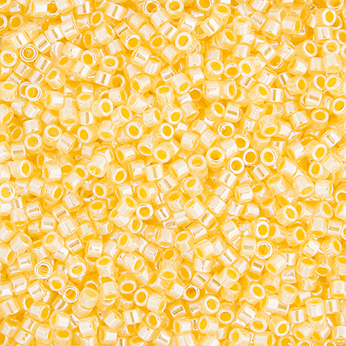 Miyuki Delica 11/0 5.2g Vial Crystal Yellow Ceylon Lined-Dyed image