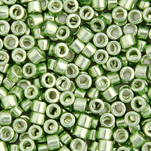 Miyuki Delica 11/0 5.2g Vial Green Moss Opaque Glavanized-Dyed image