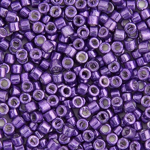 Miyuki Delica 11/0 5.2g Vial Dark Lilac Opaque Glavanized-Dyed image