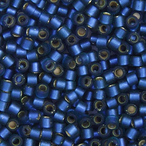Miyuki Delica 11/0 5.2g Vial Dusk Blue Semi-Matte Dyed image