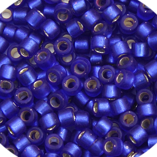 Miyuki Delica 11/0 5.2g Vial Dark Violet Blue Semi-Matte Dyed image