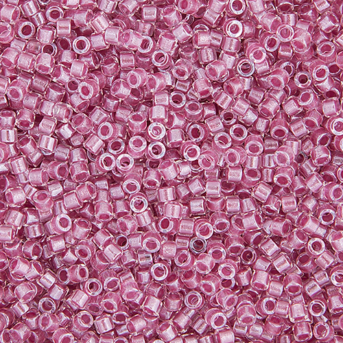 Miyuki Delica 11/0 250g Bag Pink Sparkle Crystal Lined image