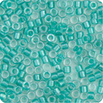 Miyuki Delica 11/0 50g Bag Aqua Green Sparkle Crystal Lined image