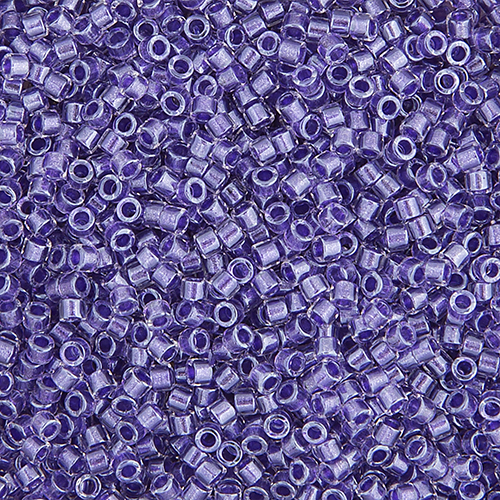 Miyuki Delica 11/0 250g Bag Purple Sparkle Crystal Lined image