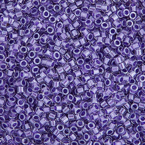 Miyuki Delica 11/0 5.2g Vial Purple Sparkle Crystal Lined image