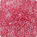 Miyuki Delica 11/0 50g Bag Rose Sparkle Crystal Lined image