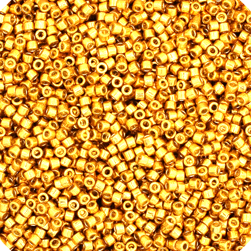 Miyuki Delica 11/0 50g Bag Duracoat Galvanized Gold image