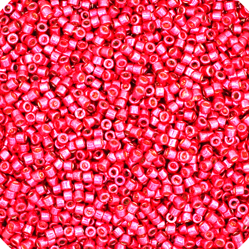 Miyuki Delica 11/0 5.2g Vial Duracoat Galvanized Light Cranberry image