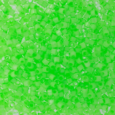 Miyuki Delica 11/0 50g Bag Mint Green Silk Inside Dyed image