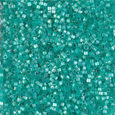 Miyuki Delica 11/0 250g Bag Aqua Green AB Silk Inside Dyed image