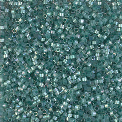 Miyuki Delica 11/0 250g Bag Emerald AB Silk Inside Dyed image