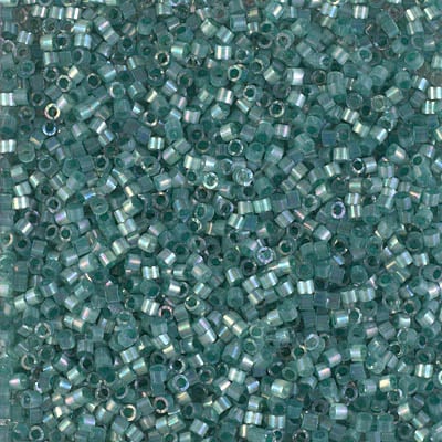 Miyuki Delica 11/0 50g Bag Emerald AB Silk Inside Dyed image