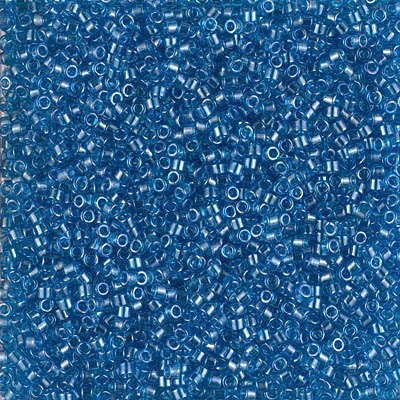 Miyuki Delica 11/0 50g Bag Capri Blue Transparent Luster image